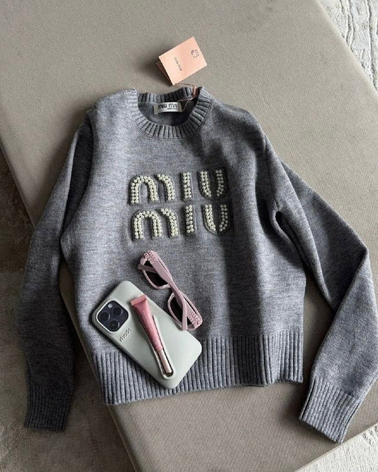 Grey Miu Miu Sweater