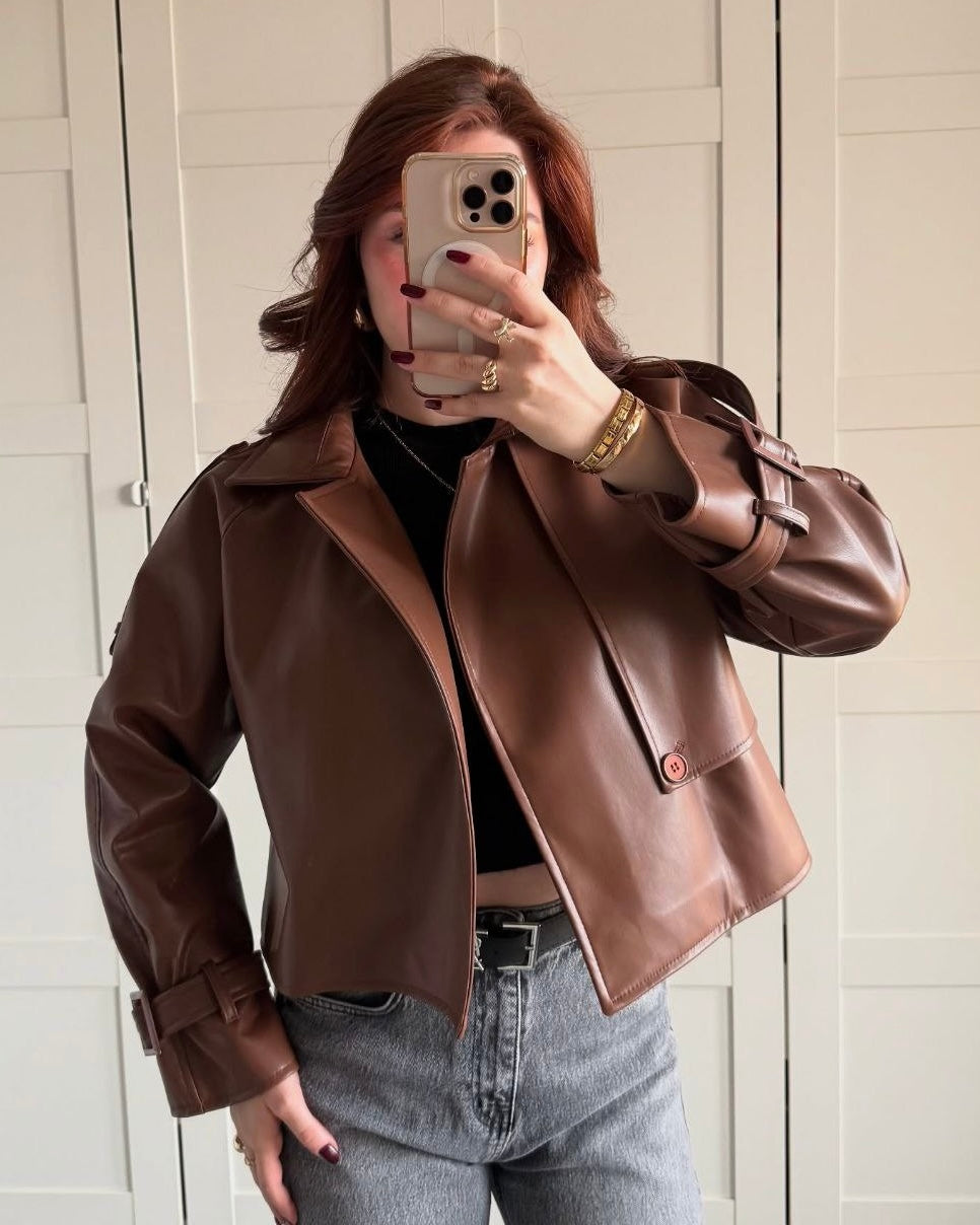 Brown Massimo Leather Jacket