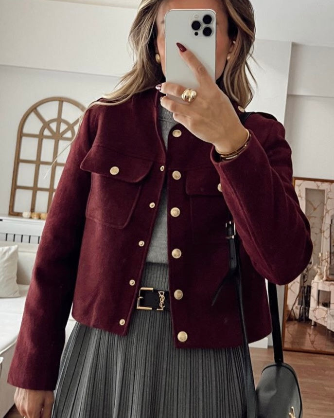 Burgundy Blazer