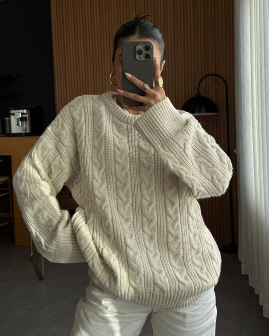 Off White Oversized Sweater