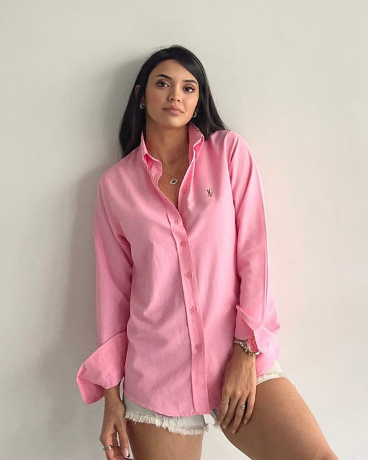 Pink Polo Buttoned Shirt