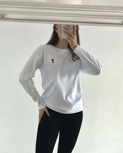 White Ami Long Sleeve