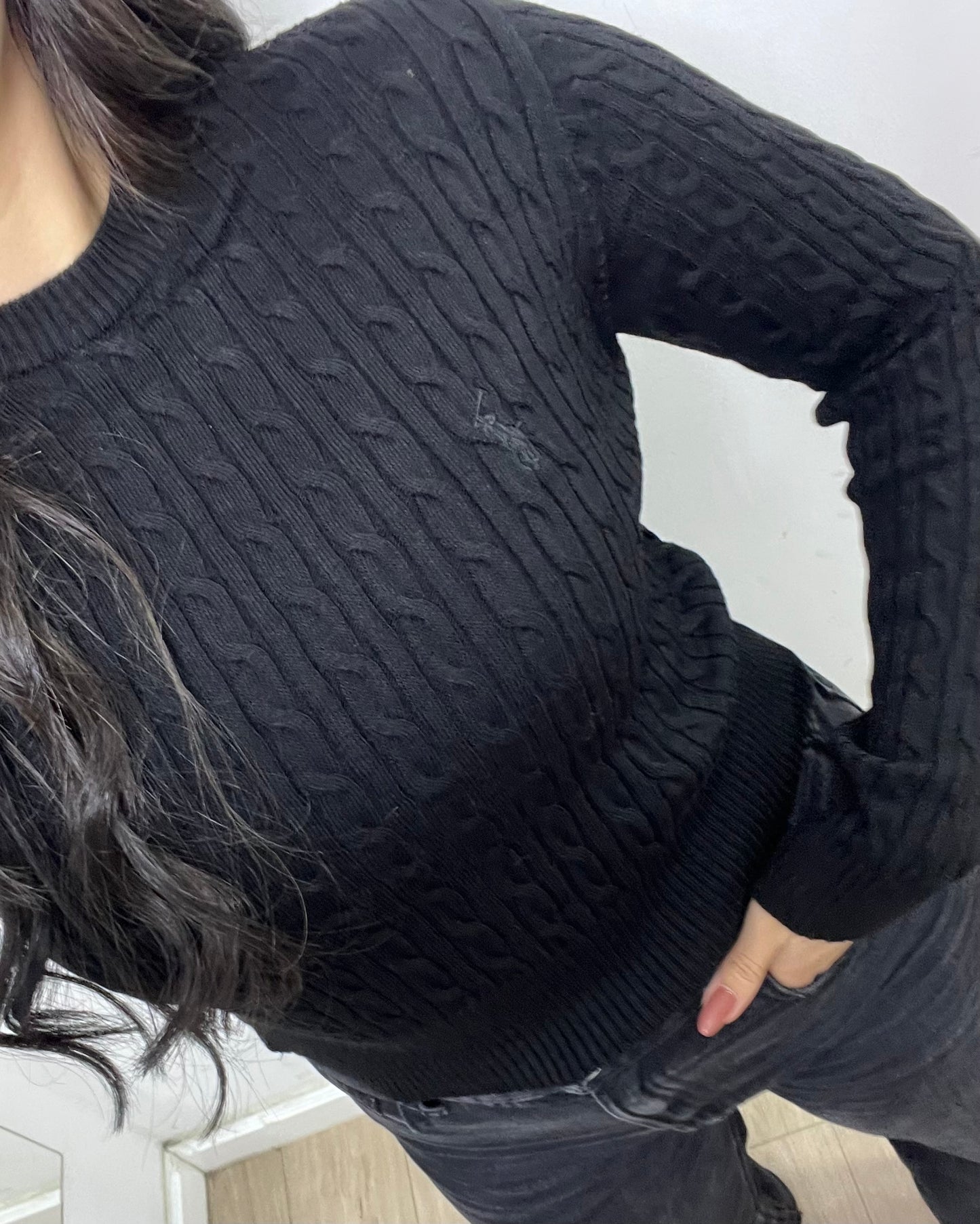 Black Polo Sweater