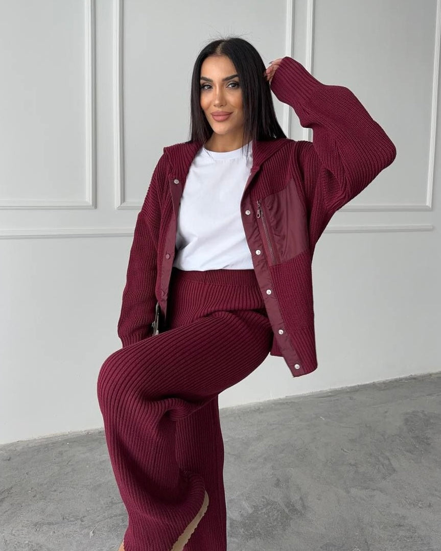 Burgundy 2 Piece Set