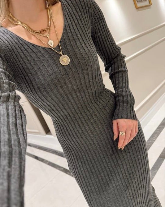 Grey Basic Dress