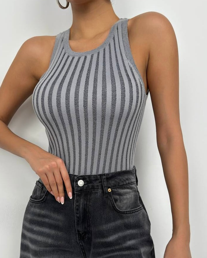 Gray Basic Top