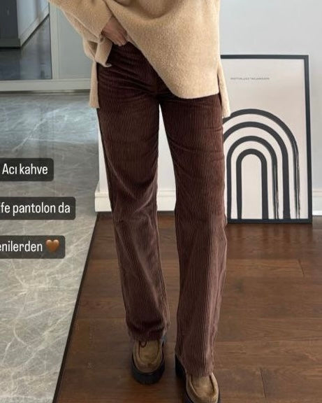 Coffee Brown Corduroy Pants